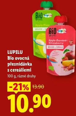 Bio ovocná přesnídávka s cereáliemi