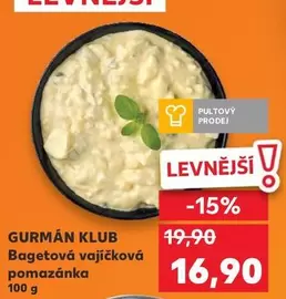 Bagetová vajíčková pomazánka
