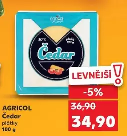 Čedar plátky