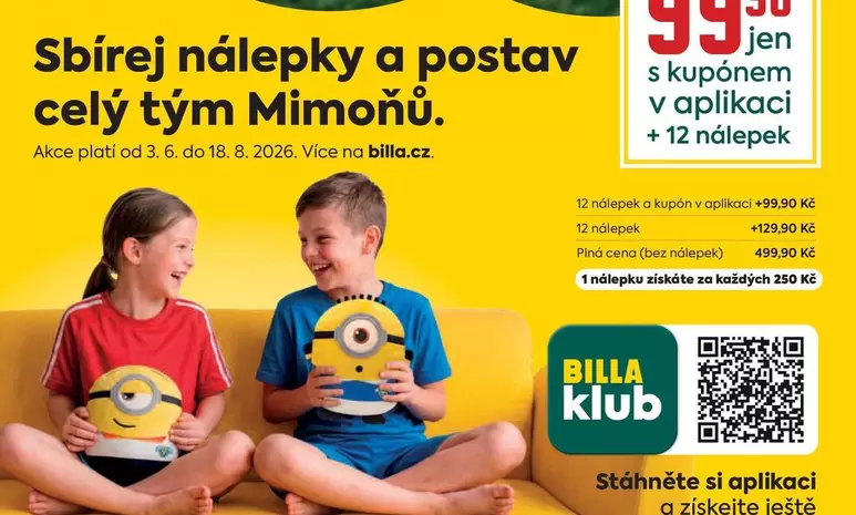 nálepky a postav celý tým Mimoňů