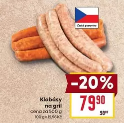 Klobásy na gril