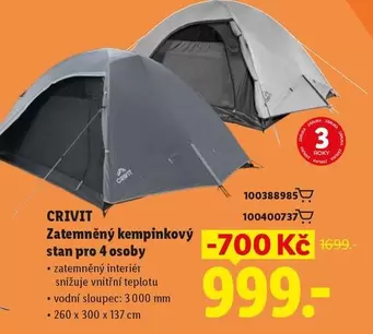 Stan - Zatemněný kempinkový stan