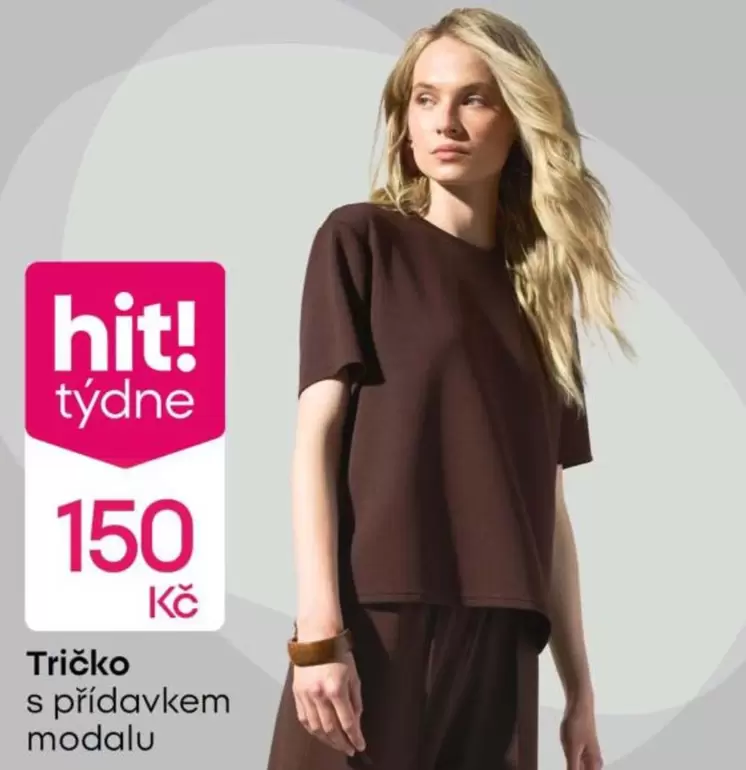 Tričko s přídavkem modalu