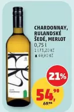 CHARDONNAY, RULANDSKÉ ŠEDÉ, MERLOT