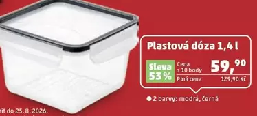 Plastová dóza