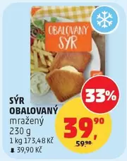 SÝR OBALOVANÝ MRAZENÝ