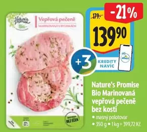Bio Marinovaná vepřová pečeně bez kosti