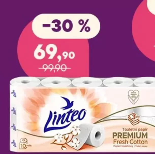 Toaletní papír Premium Fresh Cotton