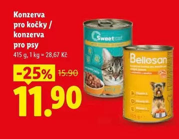 Konzerva pro kočky / konzerva pro psy