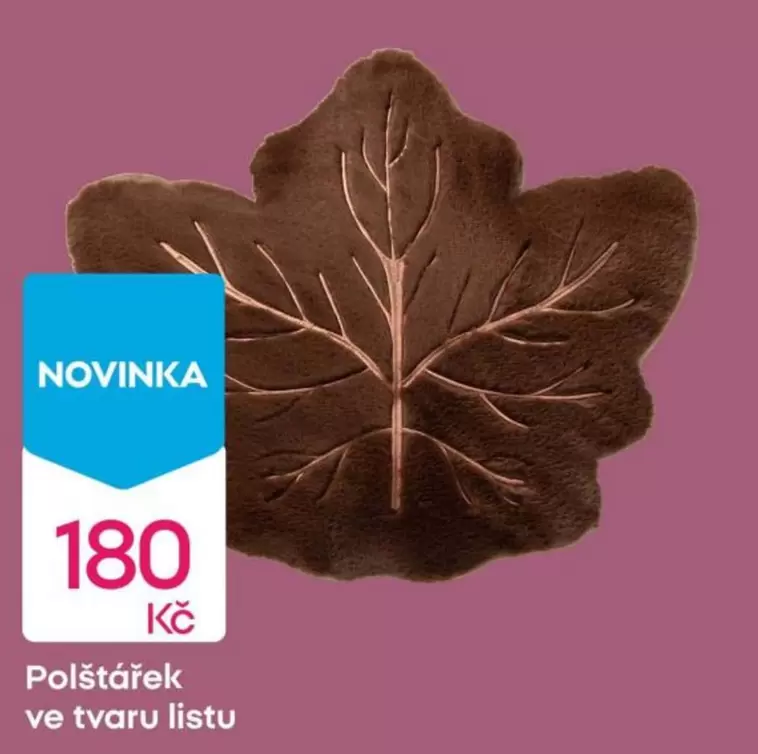 Polštář ve tvaru listu