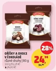 Oříšky a ovoce v čokoládě
