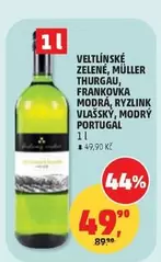 VELTLÍNSKÉ ZELENÉ, MÜLLER THURGAU, FRANKOVKA MODRÁ, RYZLINK VLAŠSKÝ, MODRÝ PORTUGAL