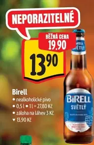 Birell Světlý nealkoholické pivo
