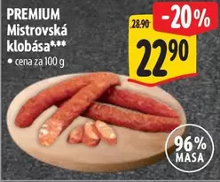 PREMIUM Mistrovská klobása