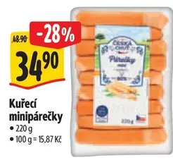 Kuřecí minipárečky
