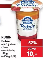 Pohár mléčný dezert s želé