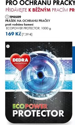 TP0509 PRÁŠEK NA OCHRANU PRAČKY proti vodnímu kameni ECOPOWER PROTECTOR, 1000 g