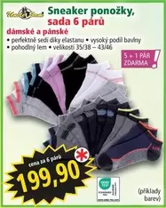 Happy Socks - Sneaker ponožky, sada 6 párů