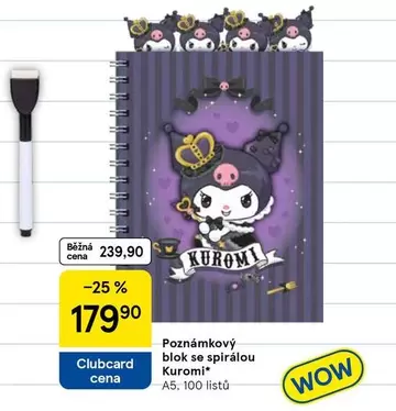Wow - Poznámkový blok se spirálou