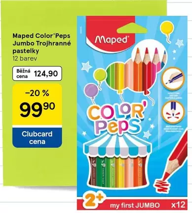 Jumbo - Color'Peps  Trojhranné pastelky