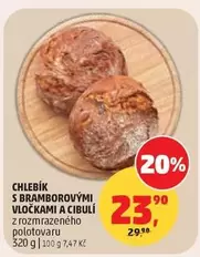 CHLEBÍK S BRAMBOROVÝMI VLOČKAMI A CIBULÍ