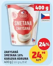 SMETANA ZAKYSANÁ 18%