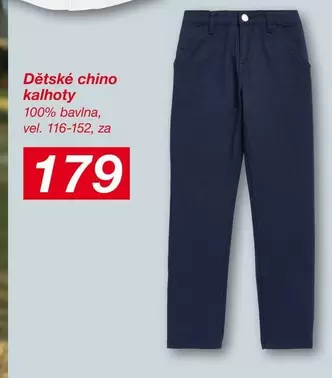 Dětské chino kalhoty