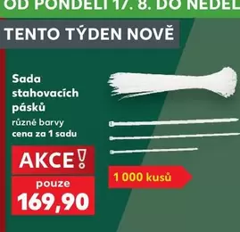 Sada stahovacích pásků