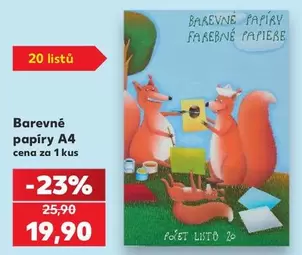 Barevné papíry A4