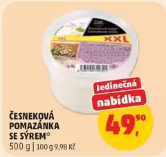 ČESNEKOVÁ POMAZÁNKA SE SÝREM