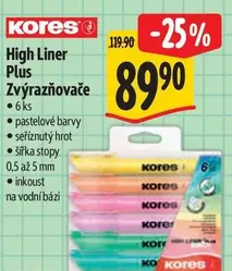 Plus - High Liner  Zvýrazňovače