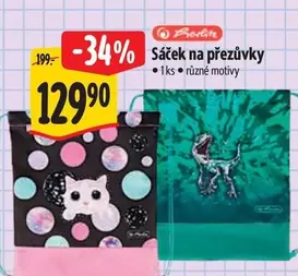 Šáček na přezůvky