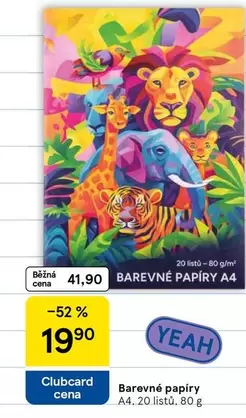 BAREVNÉ PAPÍRY A4