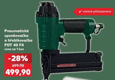 Pneumatická sponkovačka a hřebíkovačka PDT 40 F4