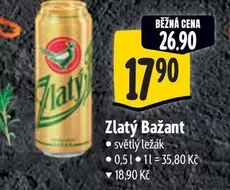 Zlatý Bažant - světlý ležák
