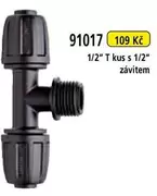 91017 1/2" T kus s 1/2" závitem