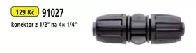 91027 konektor z 1/2" na 4x 1/4"