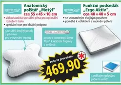 Plus - Anatomický polštář "Motýl" / Funkční podsedák "Ergo Aktiv"