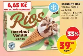 KORNOUTY RIOS vanilka-oříšek