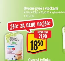 Ovocné pyré s vločkami