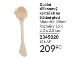 Duální silikonový kartáček na čištění pleti 2345020