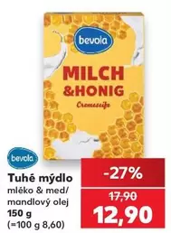Tuhé mýdlo mléko & med / mandlový olej
