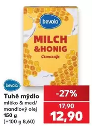 Tuhé mýdlo mléko & med/mandlový olej