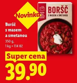 Super - Boršč s masem a smetanou