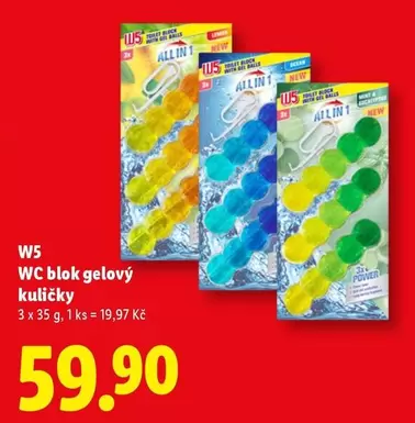 WC blok gelový kuličky