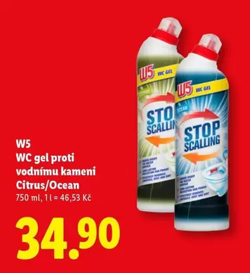WC gel proti vodnímu kameni