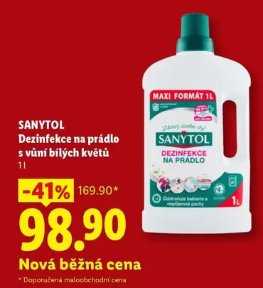 Dezinfekce na prádlo s vůní bílých květů
