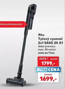 Aku Tyčový vysavač 2v1 SASG 24 A1