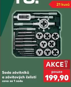 Sada závitníků a závitových čelistí