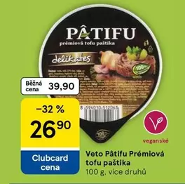 Veto Pâtifu Prémiová tofu paštika